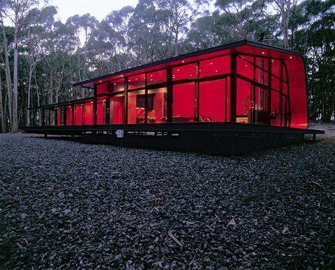 The tomato-sauce red interiors of the Judd Residence, Judd Lysenko Marshall Architects. See More #Valentines #Ruby #Red on the RSD Blog. www.rsdesigns.com.au/blog/
