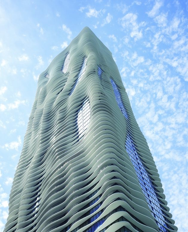 In name rather than hue, the Aqua Tower in Chicago by Studio Gang Architects is fluid and grand. It also had a female lead architect. Read more at Contemporist or the RSD Blog www.rsdesigns.com.au/blog/
