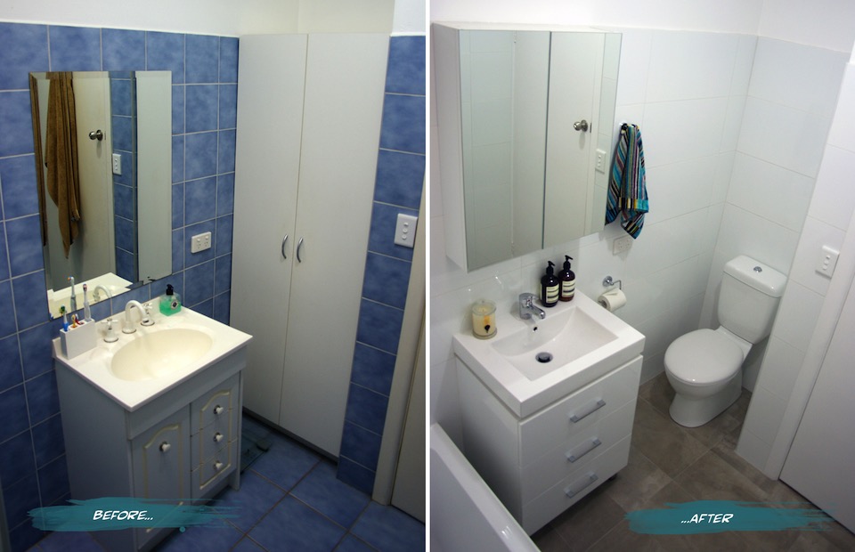 #Bathroom #Renovation Before and After - See more before and afters on the RSD Blog www.rsdesigns.com.au/blog/