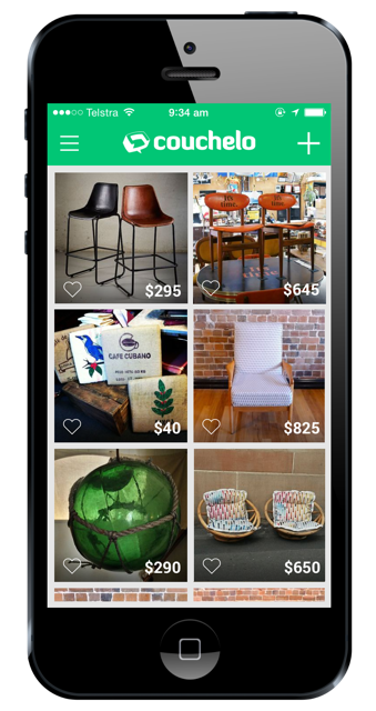 The Couchelo App is a curated marketplace for unique furniture and homewares.