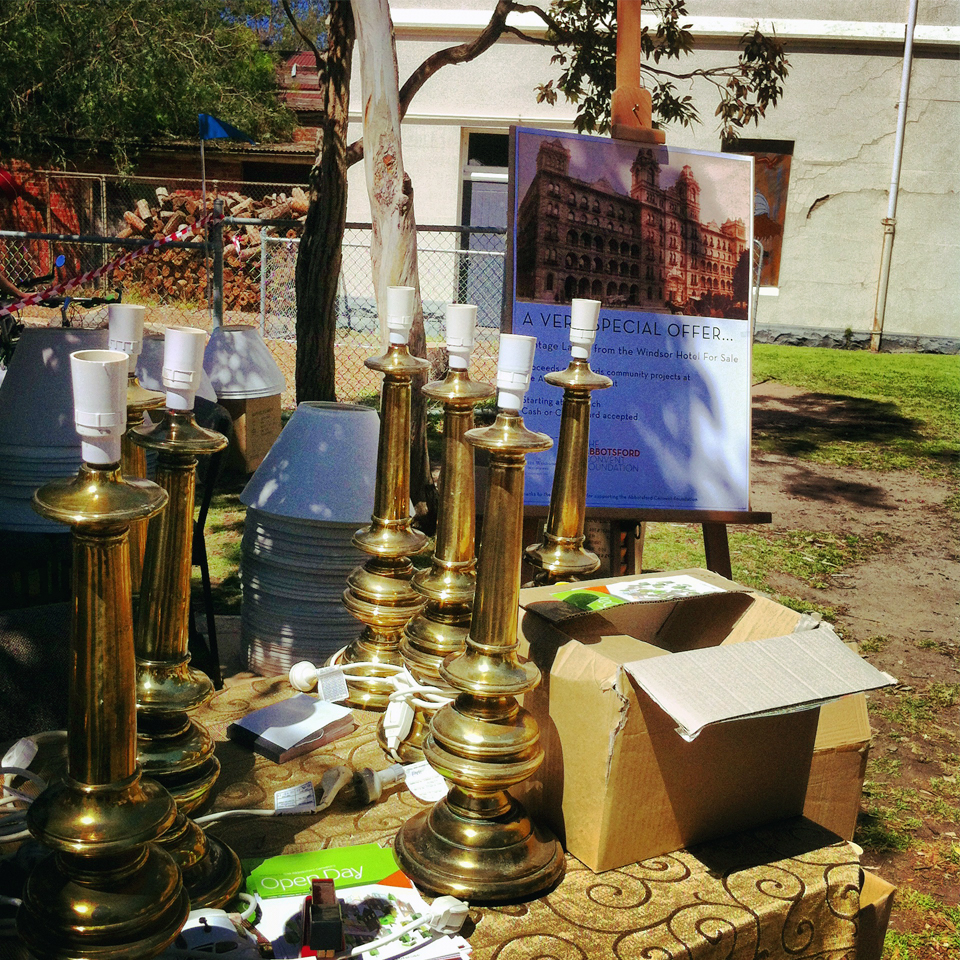 Lamp bases on display at Abbotsford Convent market. #DIY Lamp revamp on the blog.