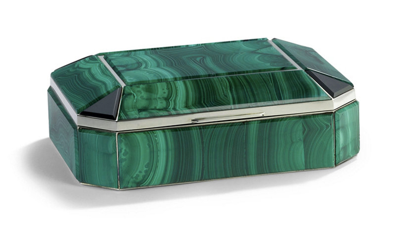 Bianca Malachite Box by Ralph Lauren Home - See More in Emerald Delights post on the RSD Blog www.rsdesigns.com.au/blog/