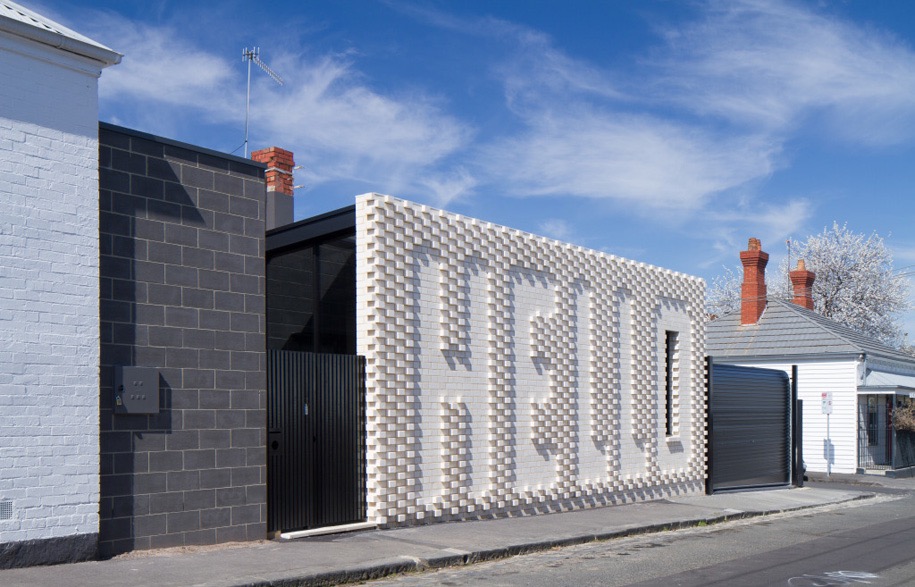 Hello House in Richmond, Melbourne, Australia by OOF! Architecture. Photography by the always awesome Nic Granleese. More bricks and blocks on the blog.