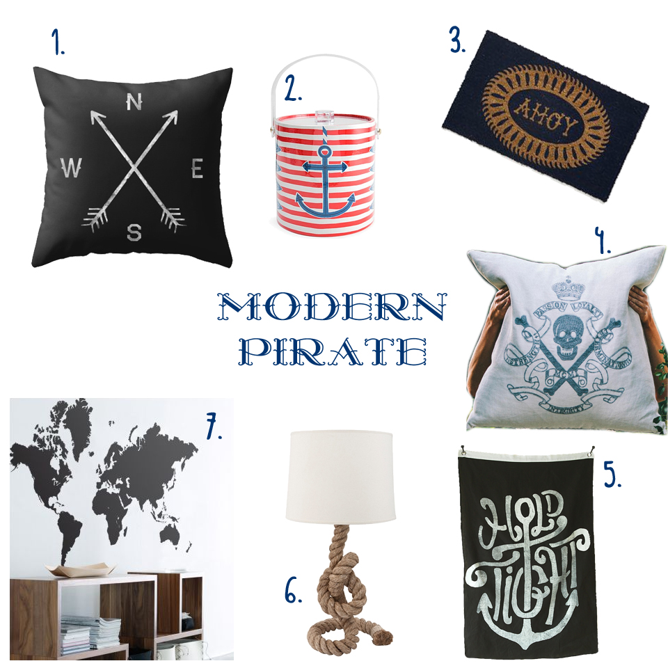 Modern Pirate and #Nautical #homewares on the RSD Blog
