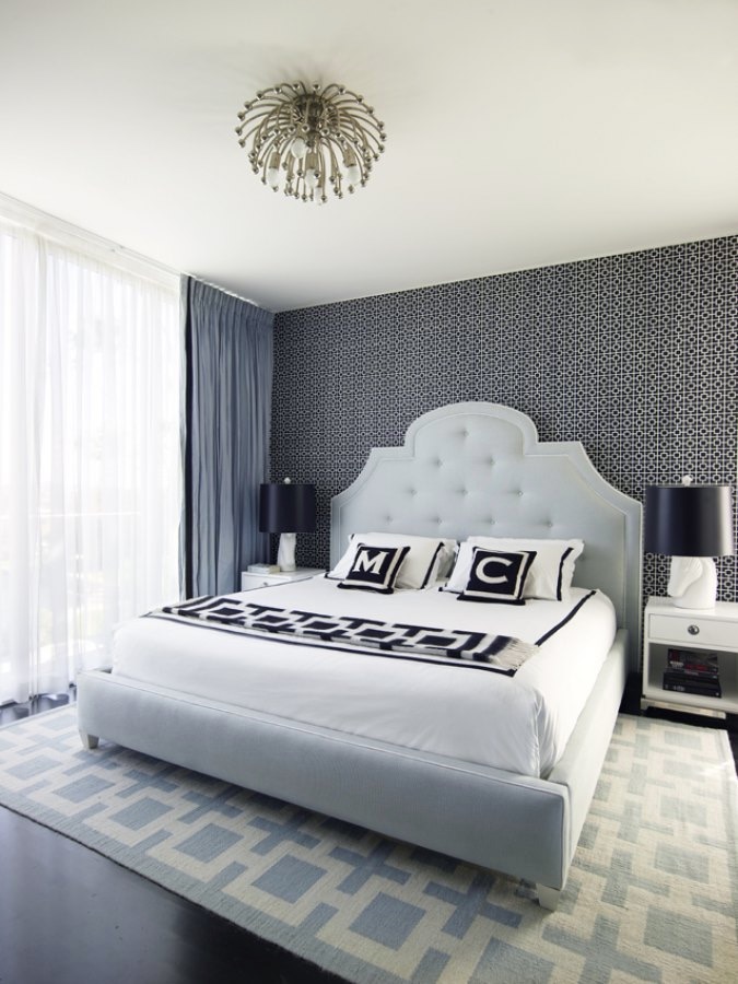 Bedroom of Tierney Watson House. Jonathan Adler Bed and accessories. Interiors by Greg Natale. More #Interior #design and Greg Natale on the RSD Blog. 